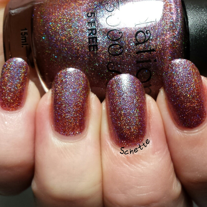 NailNation 3000 - Caf au lait, enigmatic & holo, it's a holo state of mind, restless nights 