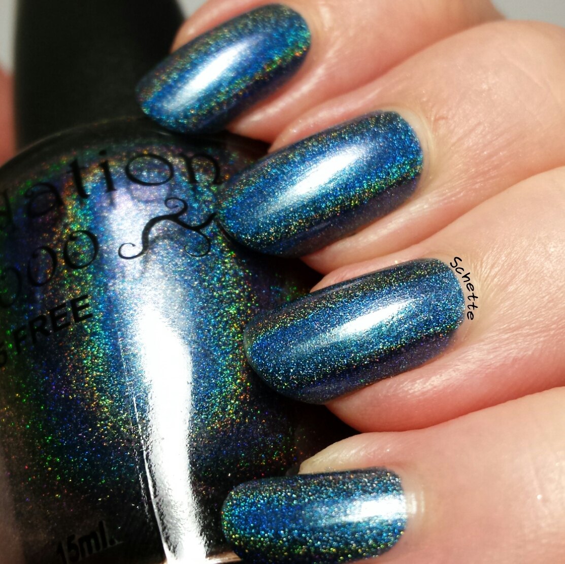 NailNation 3000 - Caf au lait, enigmatic & holo, it's a holo state of mind, restless nights 
