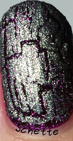 OPI Shatter Gold, Silver, Pink Black