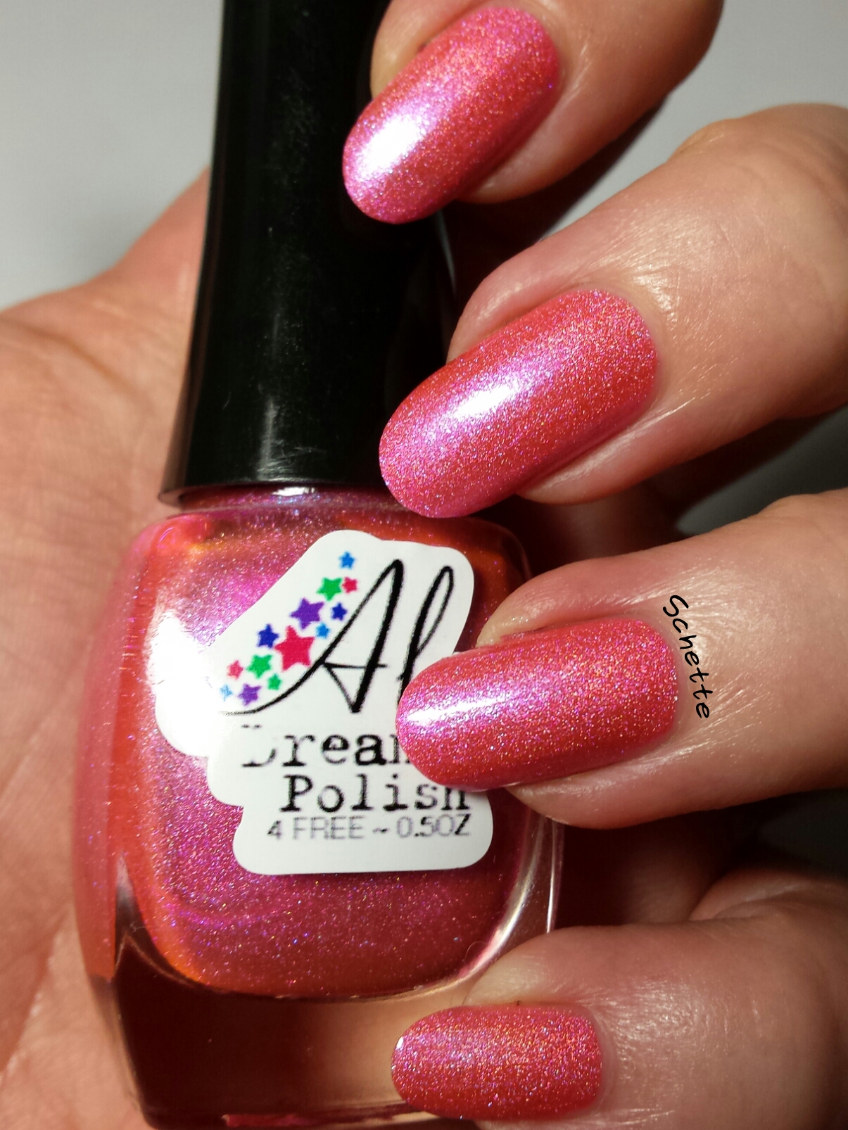 Le vernis Aly's Dream Pink Berry - Holo Grail Box Mars 2014