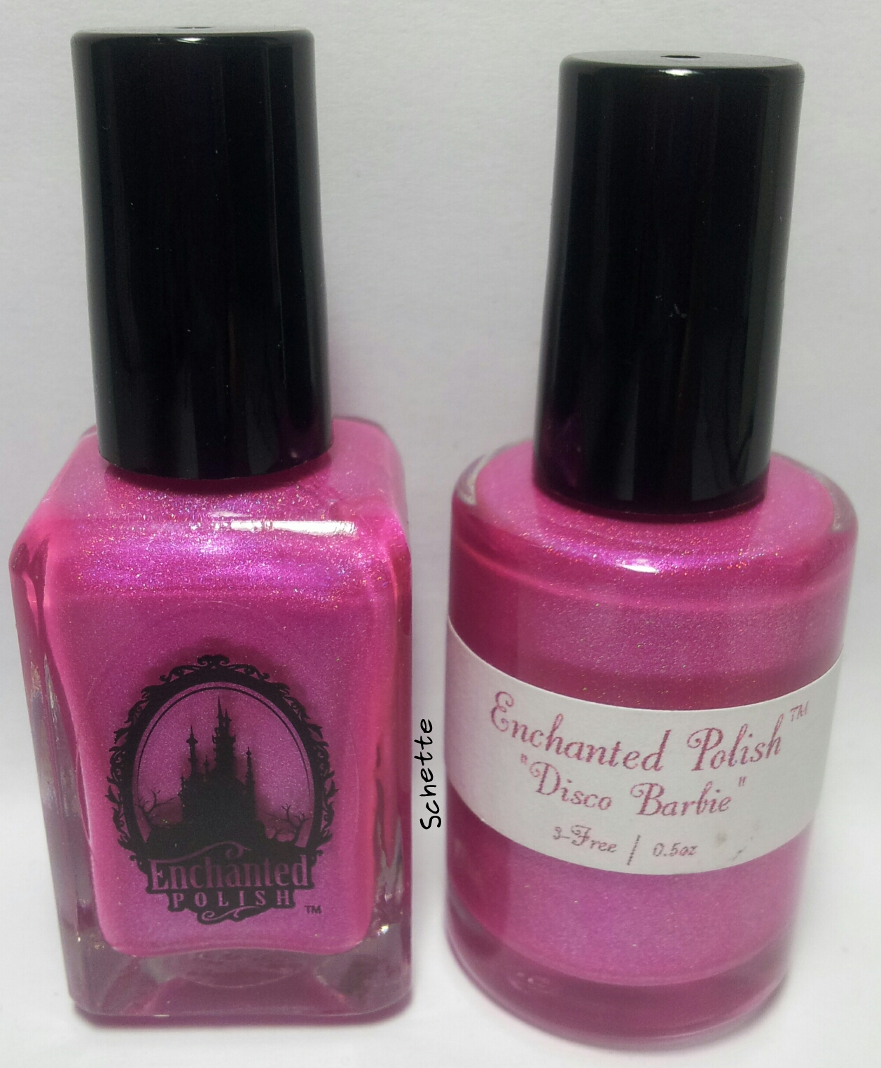 Le vernis Enchanted Polish - Disco Babie - Comparaison old / new