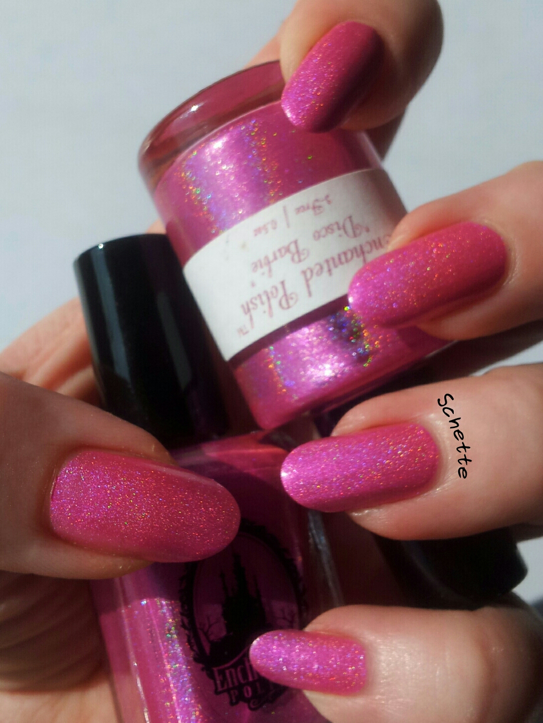 Le vernis Enchanted Polish - Disco Babie - Comparaison old / new