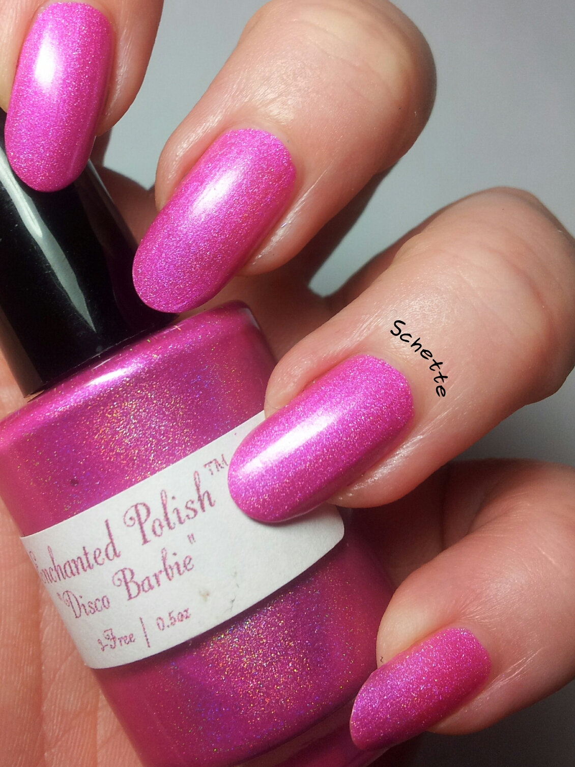 Le vernis Enchanted Polish - Disco Babie - Comparaison old / new