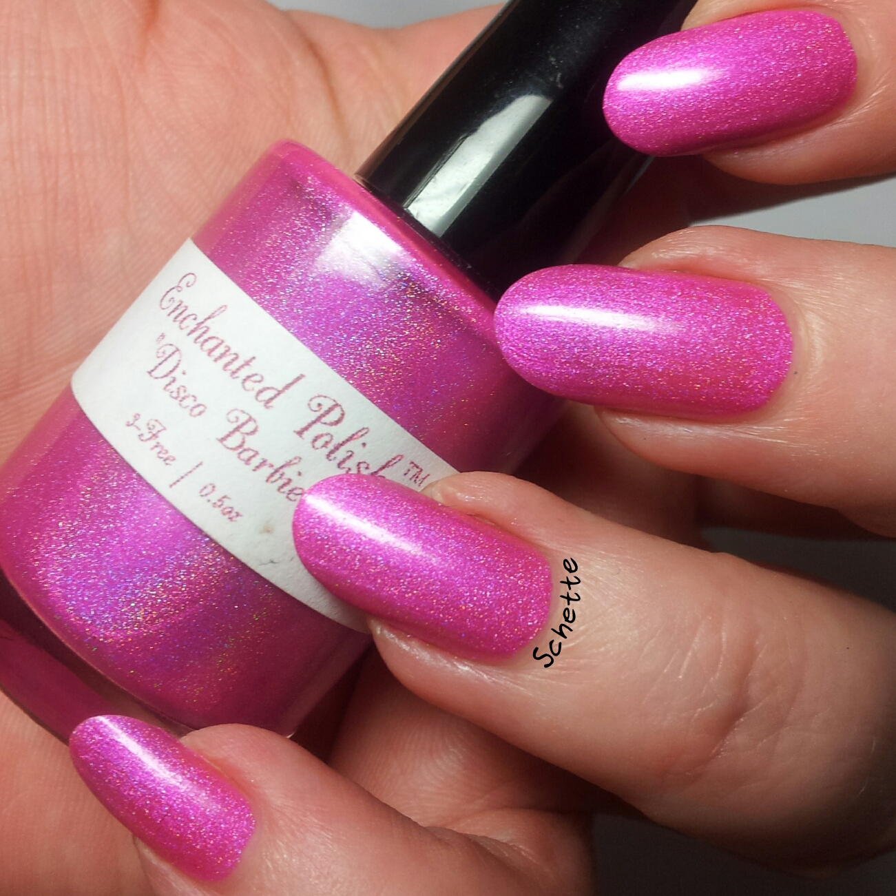 Le vernis Enchanted Polish - Disco Babie - Comparaison old / new