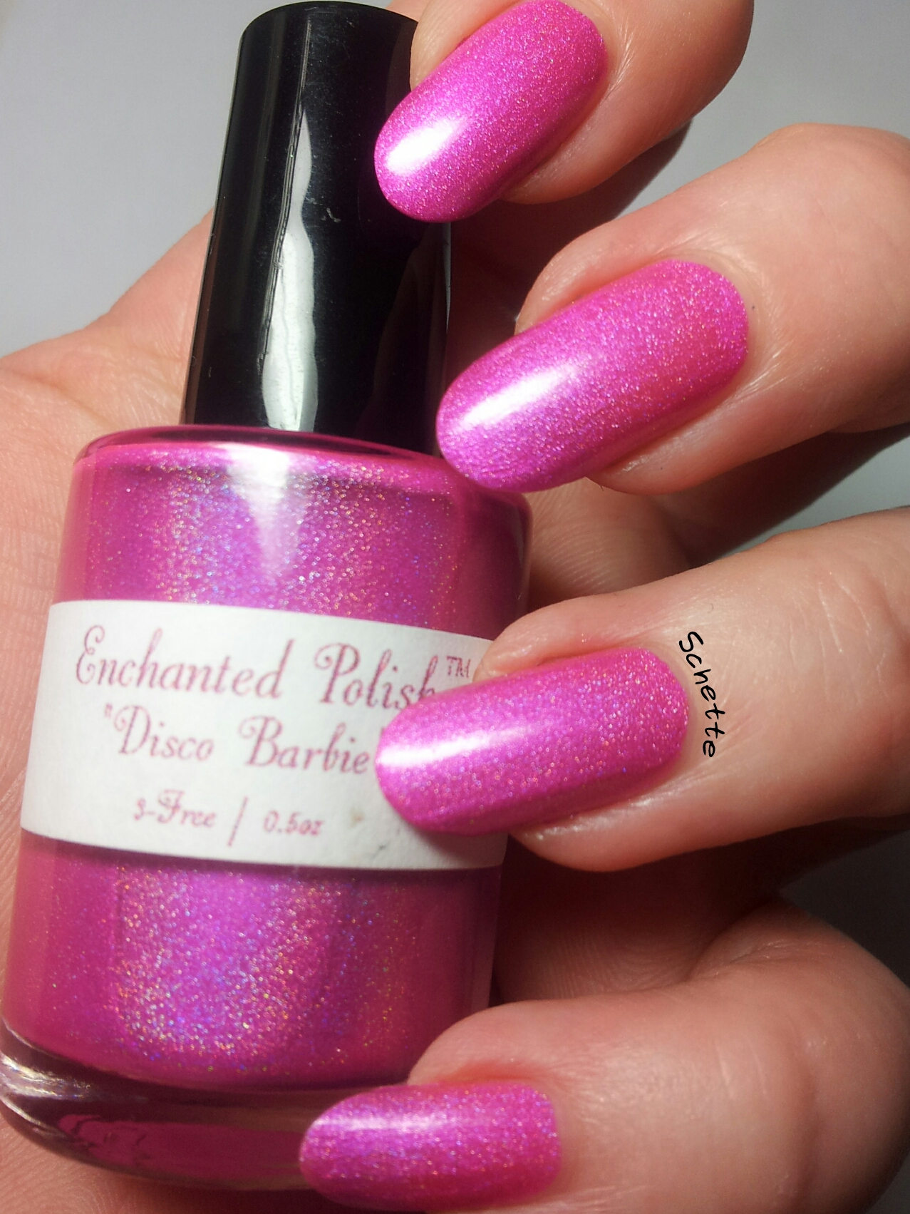 Le vernis Enchanted Polish - Disco Babie - Comparaison old / new