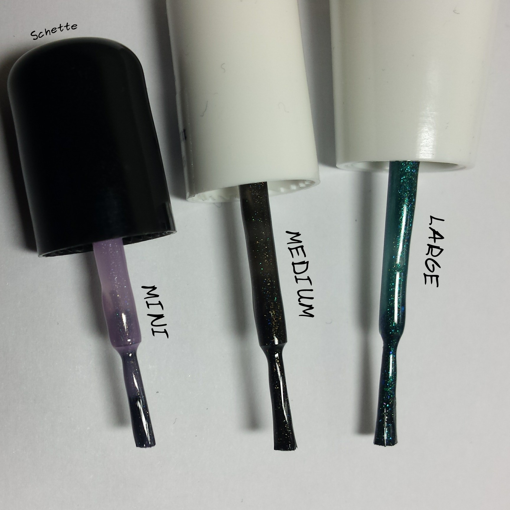 Carpe Noctem Cosmetics - Comparison of bottles