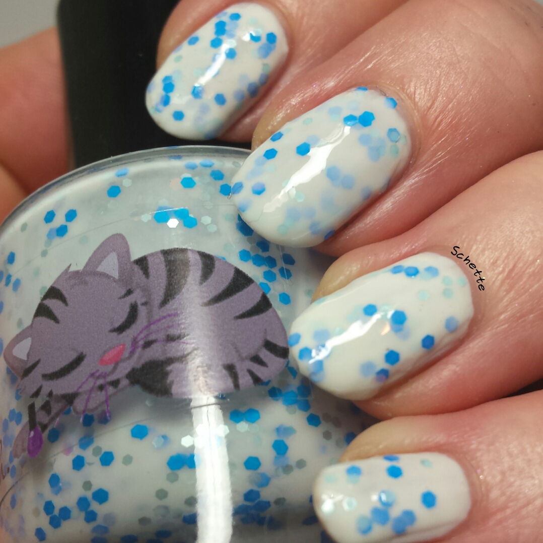 Eat Sleep Polish : Blue Satin Sashes, Jingle Bits