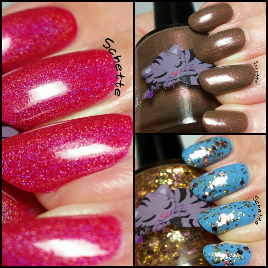 Eat Sleep Polish - Raspberry gummy bear, Raspberry mudpie, Himalayan Salty Caramels