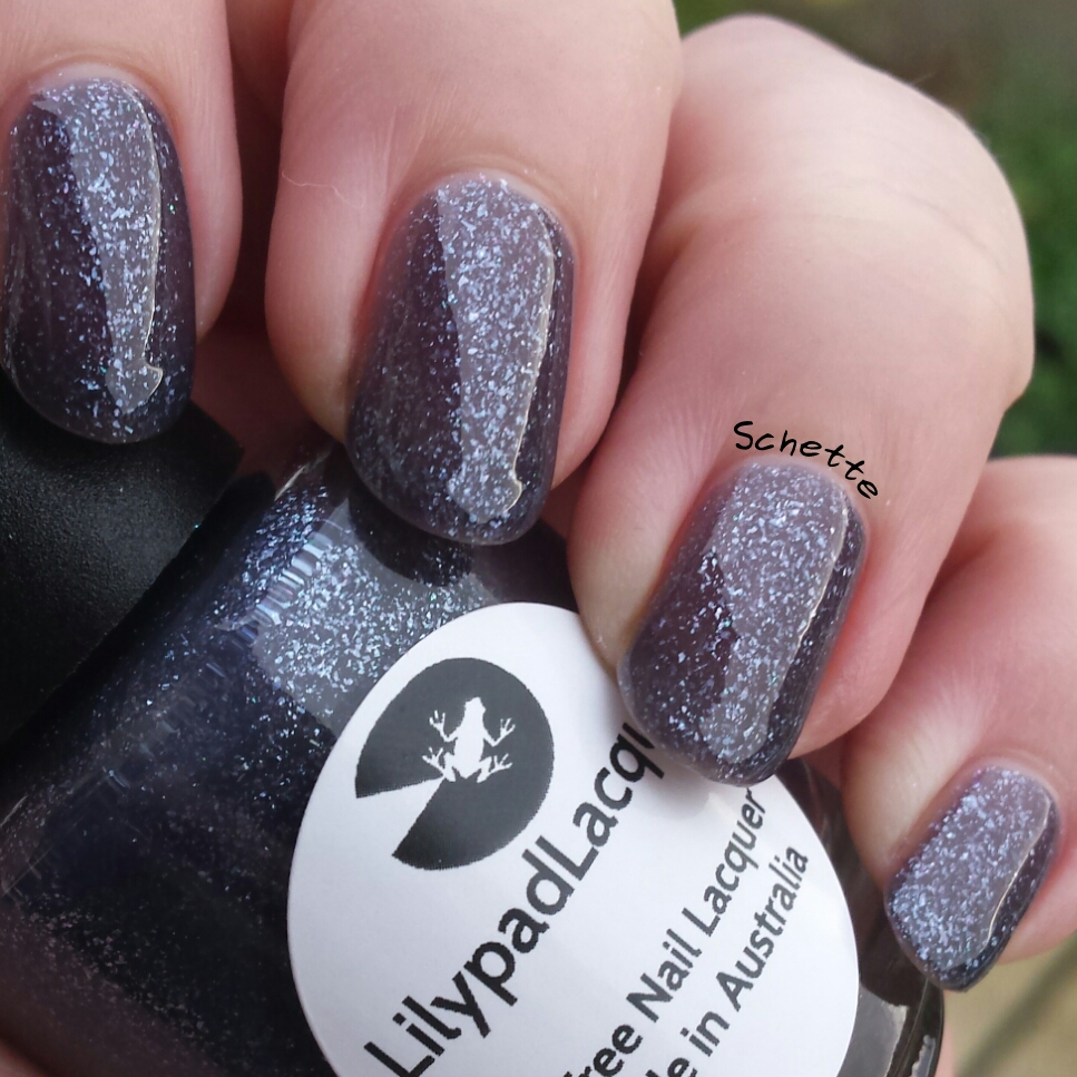 Lilypad Lacquer - Gray Diamonds, Marvellous Magenta