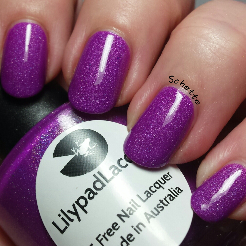 Lilypad Lacquer - Gray Diamonds, Marvellous Magenta