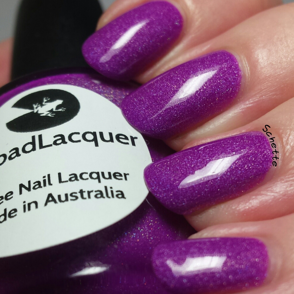 Lilypad Lacquer - Gray Diamonds, Marvellous Magenta