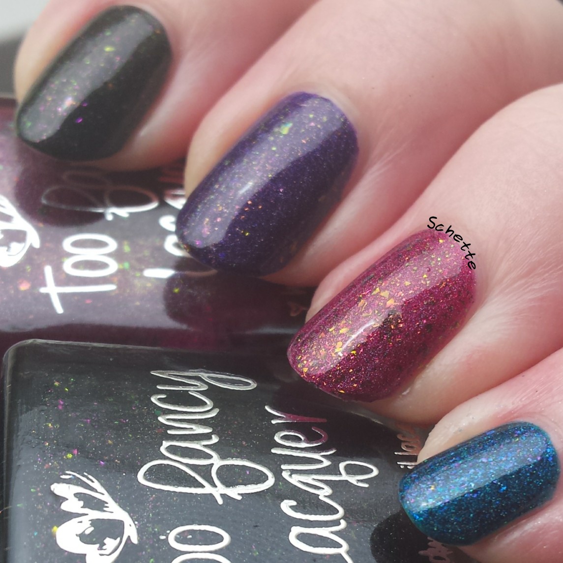 Too Fancy Lacquer - The Glowing Collection