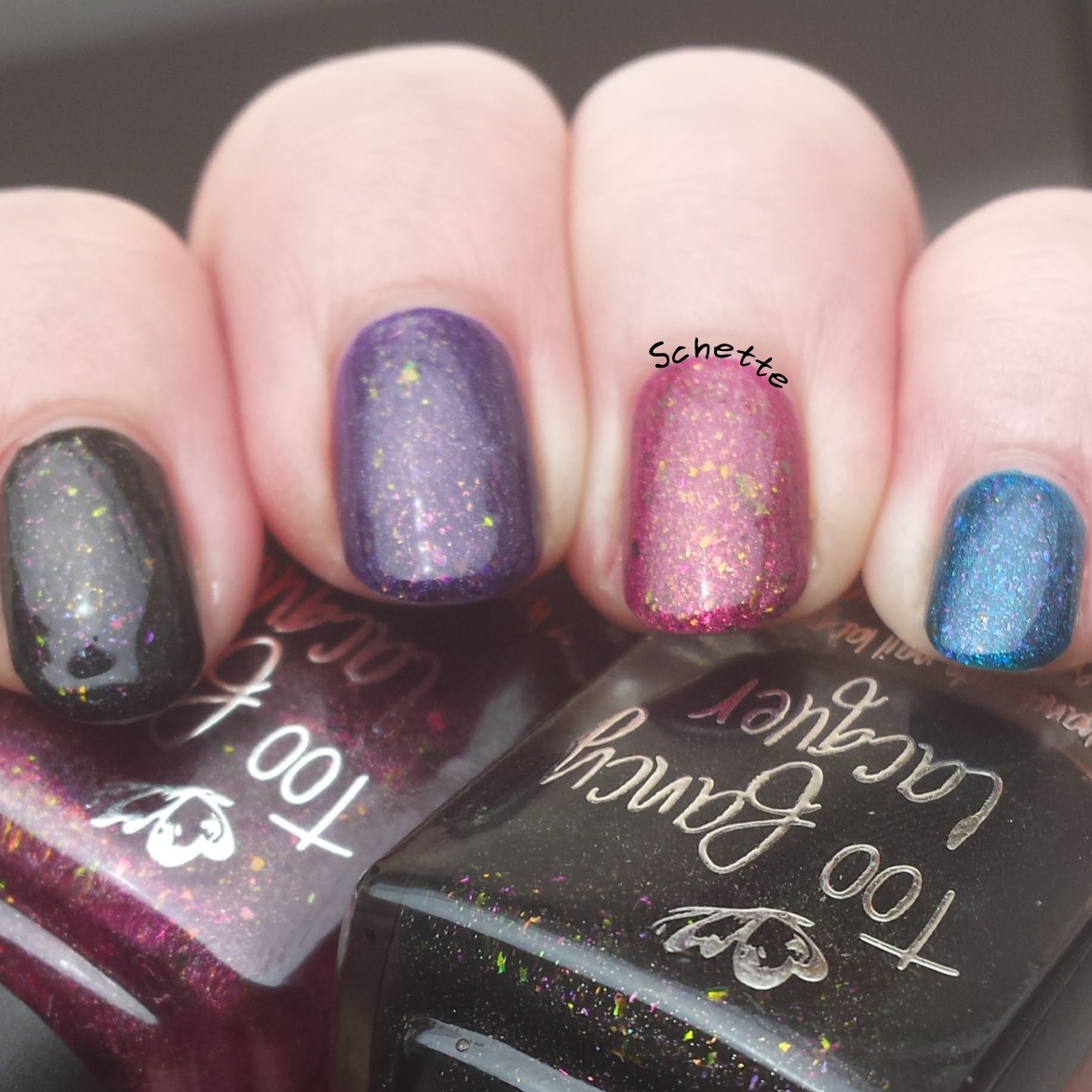 Too Fancy Lacquer - The Glowing Collection