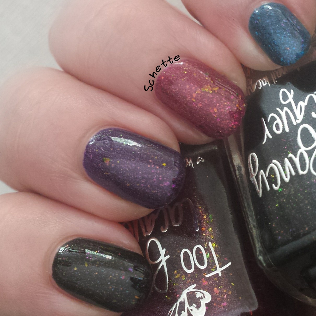 Too Fancy Lacquer - The Glowing Collection