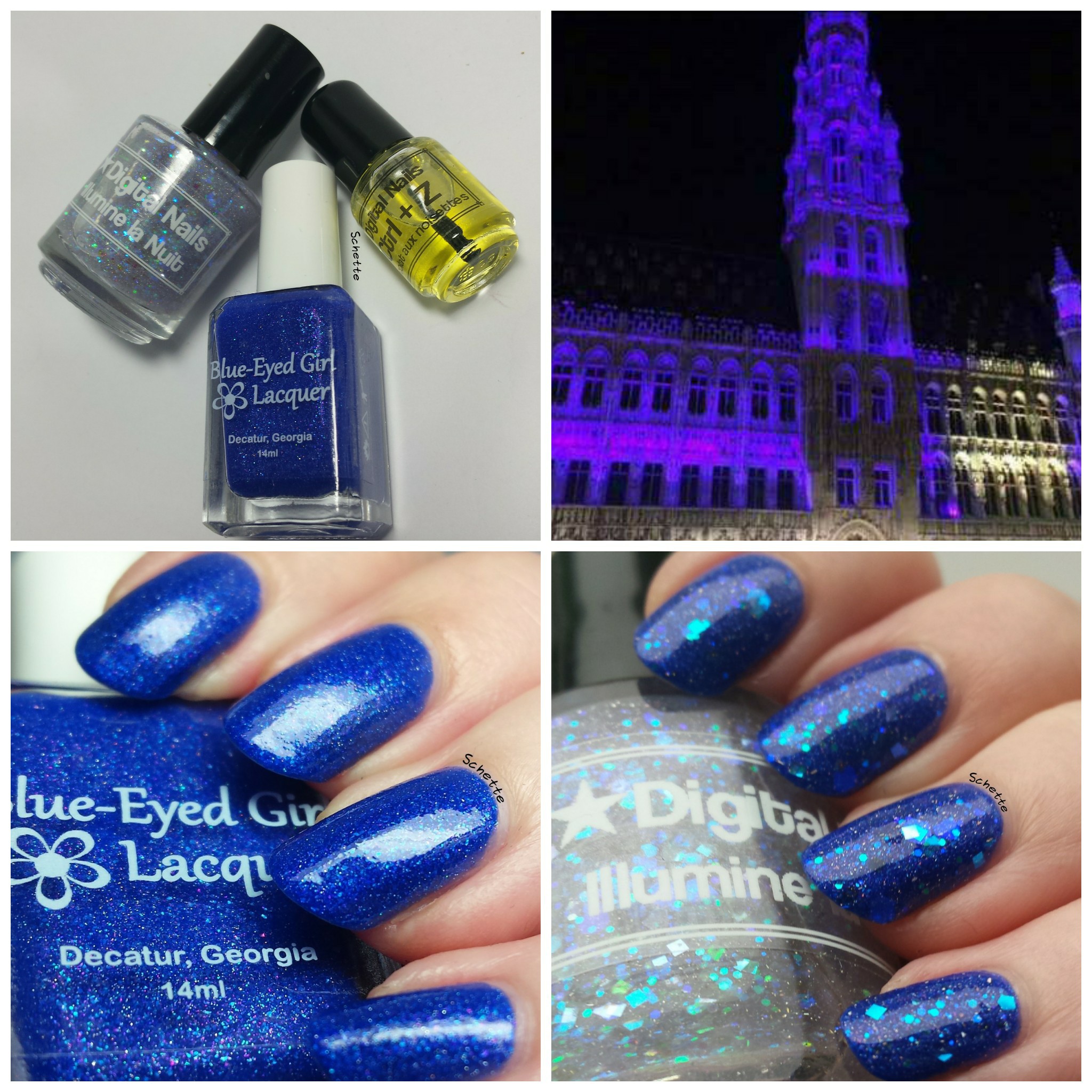 Blue Eyed Girl : November Destination Duo with Digital Nails