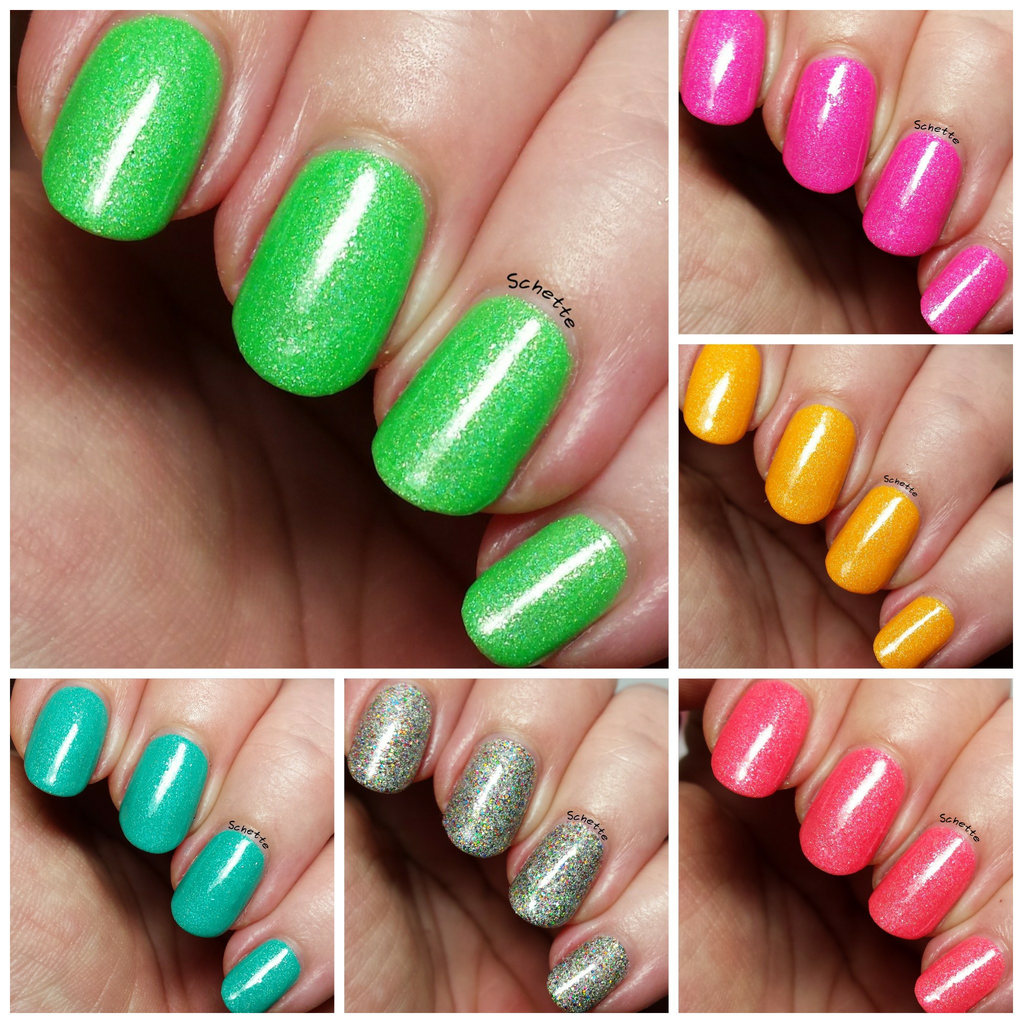 Lilypad Lacquer : Mango Buzz, Berry Blast, Bubblegum fizz, Tarty tangerine 