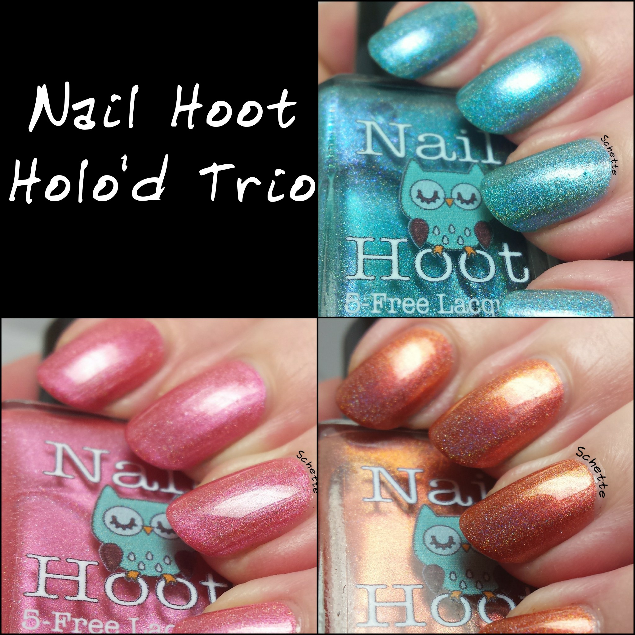 Nail Hoot : Holo'd Trio