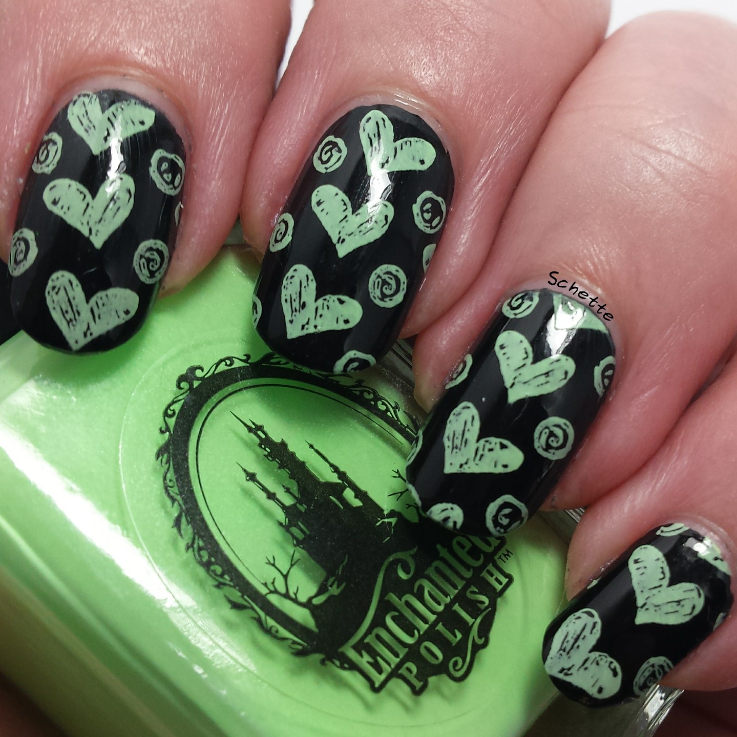 Nail Hoot : Pure Black Stamping, Pure White Stamping