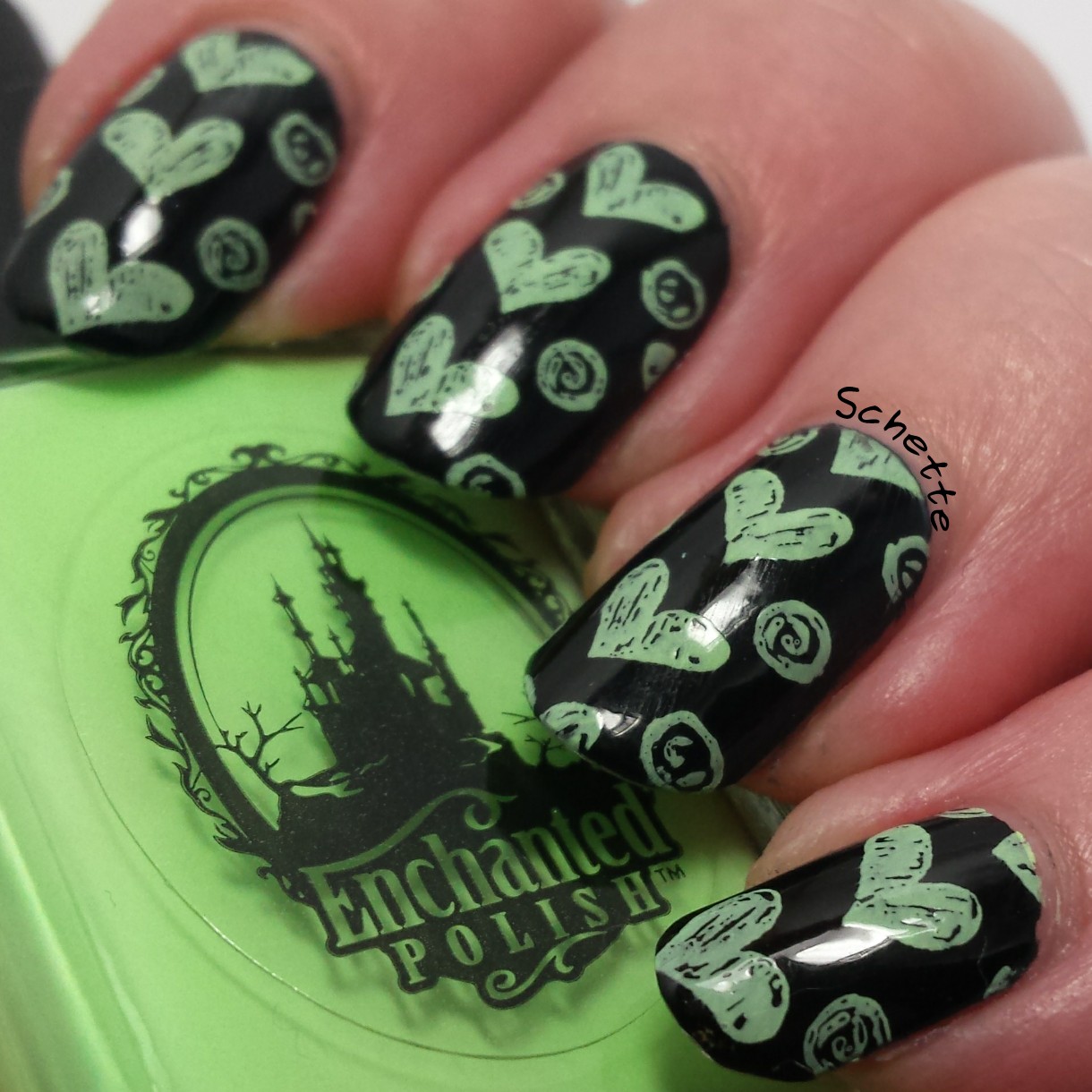 Nail Hoot : Pure Black Stamping, Pure White Stamping