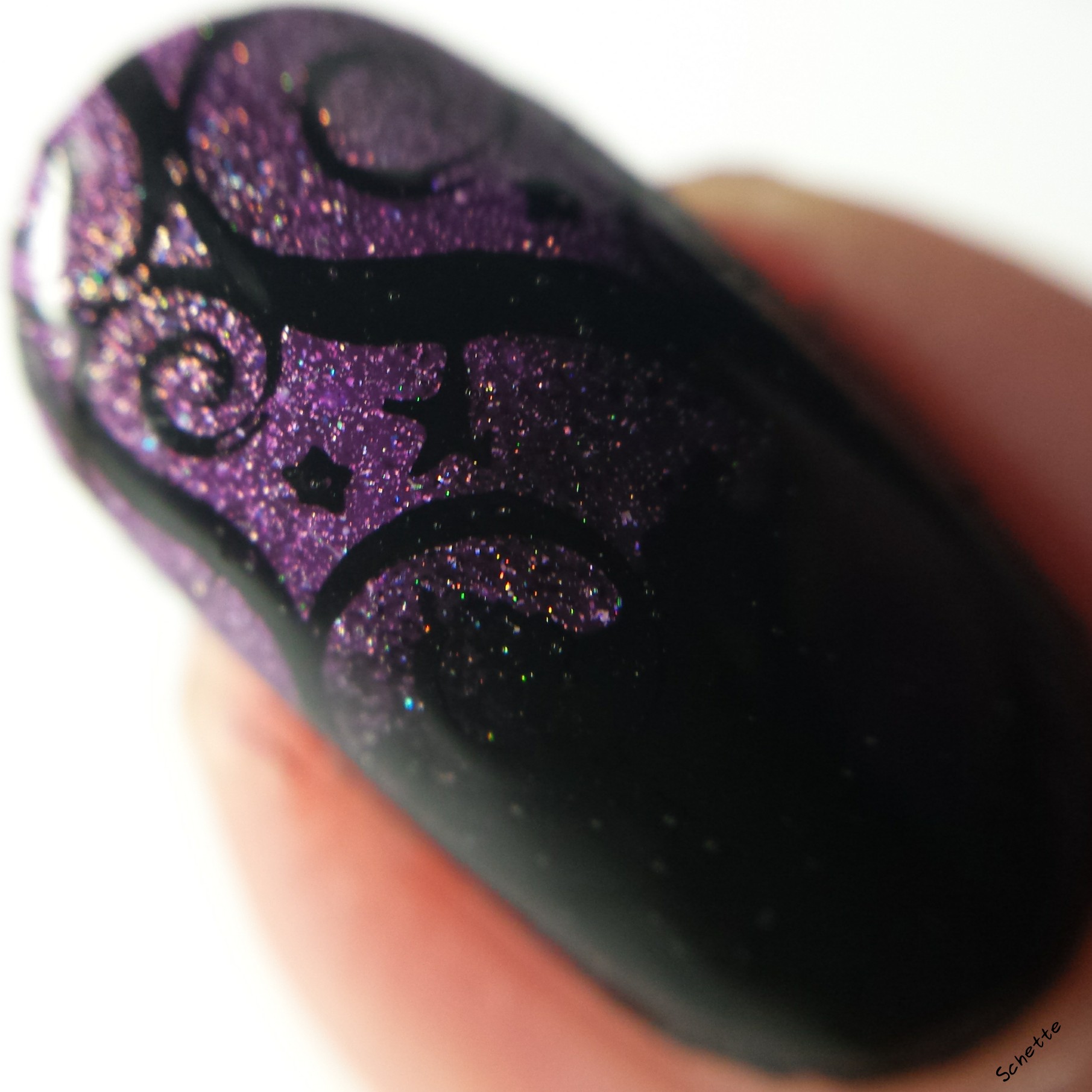 Nail Hoot : Pure Black Stamping, Pure White Stamping