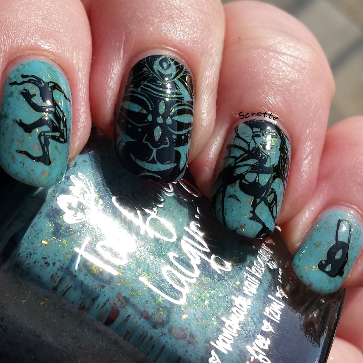 Nail Hoot : Pure Black Stamping, Pure White Stamping