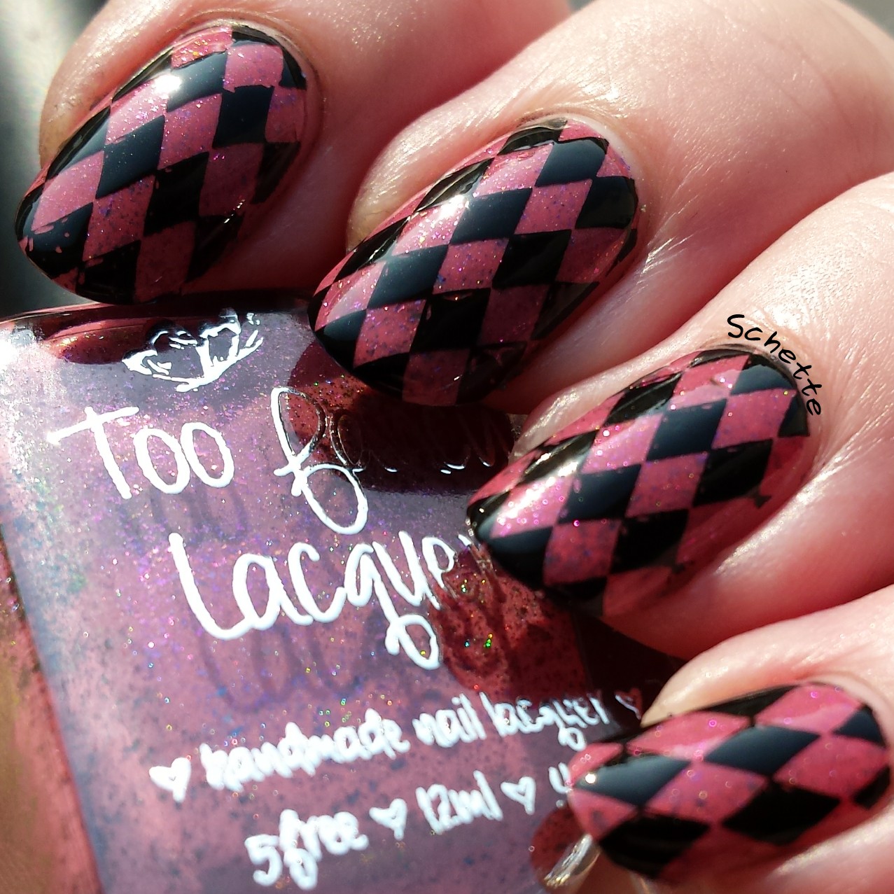 Nail Hoot : Pure Black Stamping, Pure White Stamping