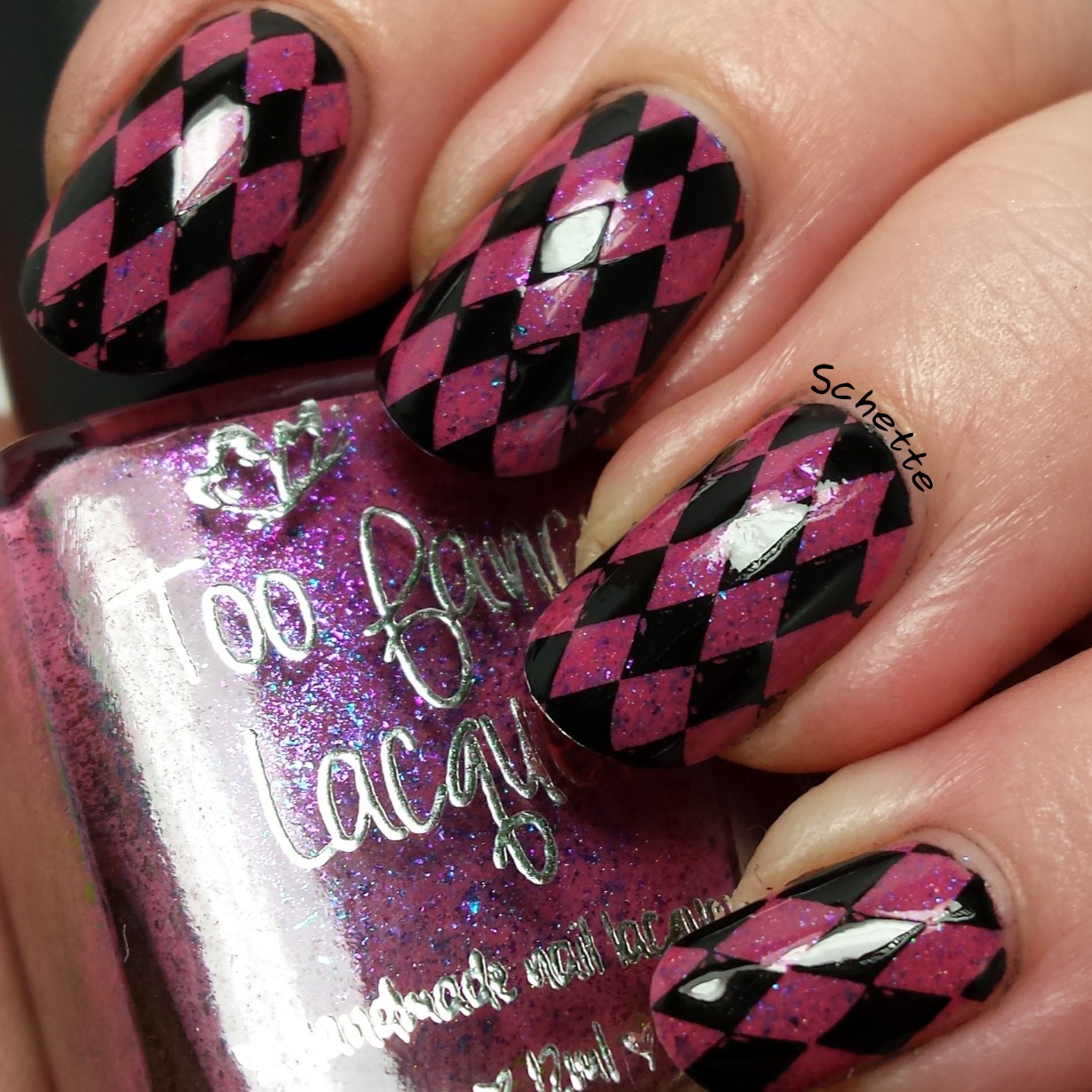 Nail Hoot : Pure Black Stamping, Pure White Stamping