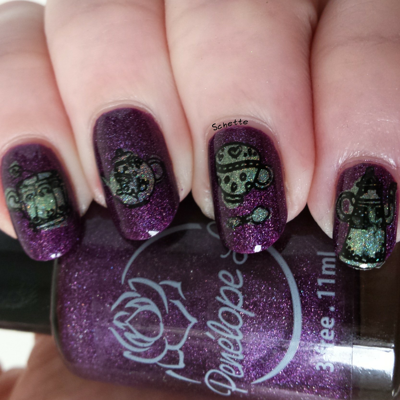 Penelope Luz : Belladonna, To the infinty, Glam Polish : Blizzard