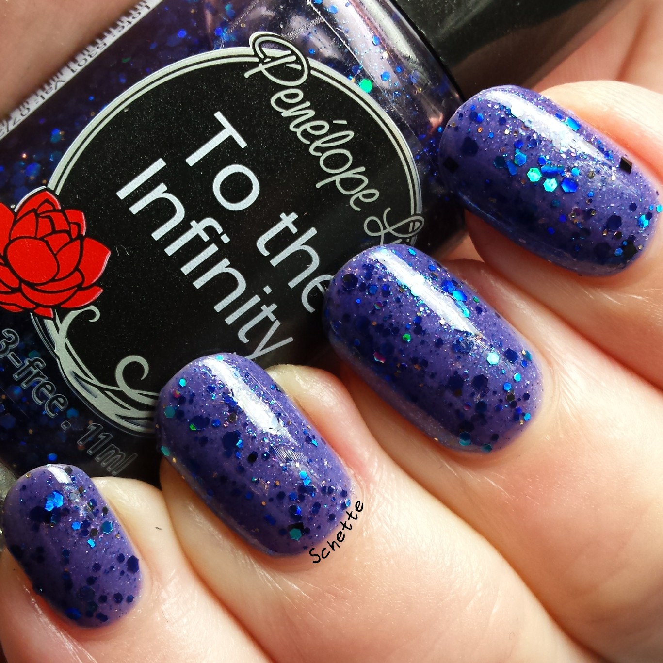 Penelope Luz : Belladonna, To the infinty, Glam Polish : Blizzard