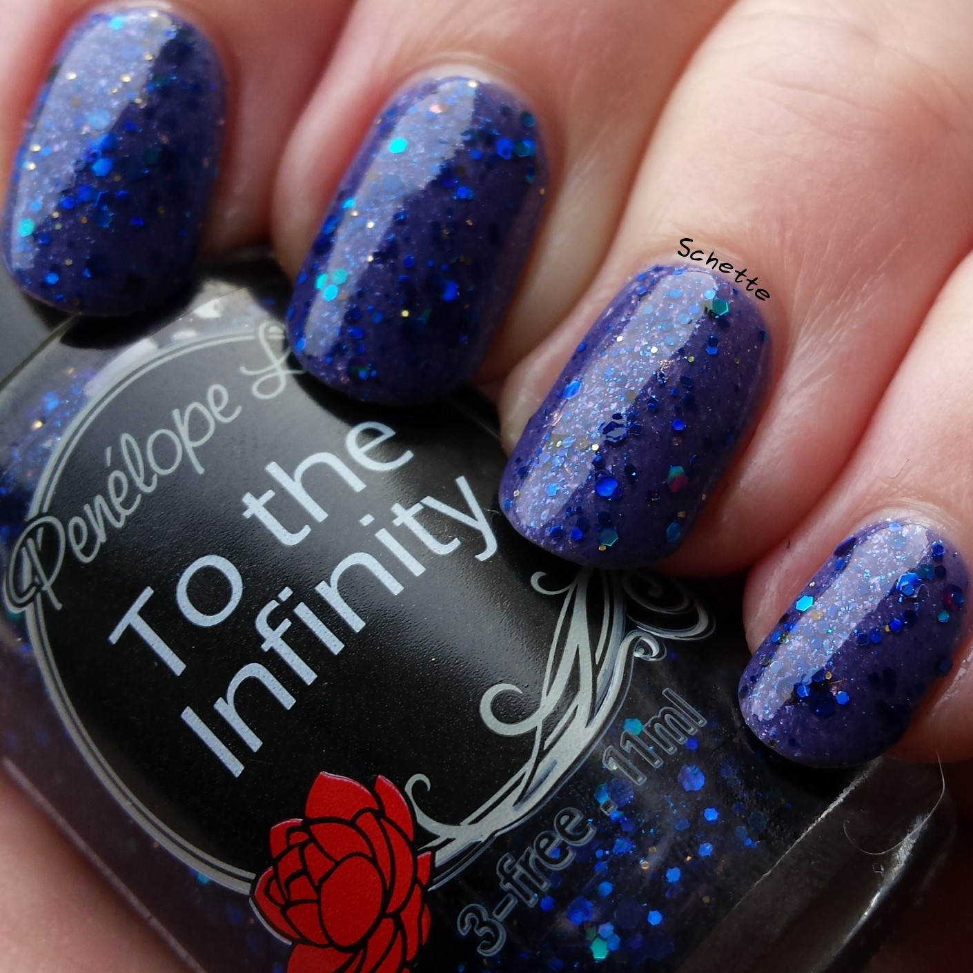 Penelope Luz : Belladonna, To the infinty, Glam Polish : Blizzard