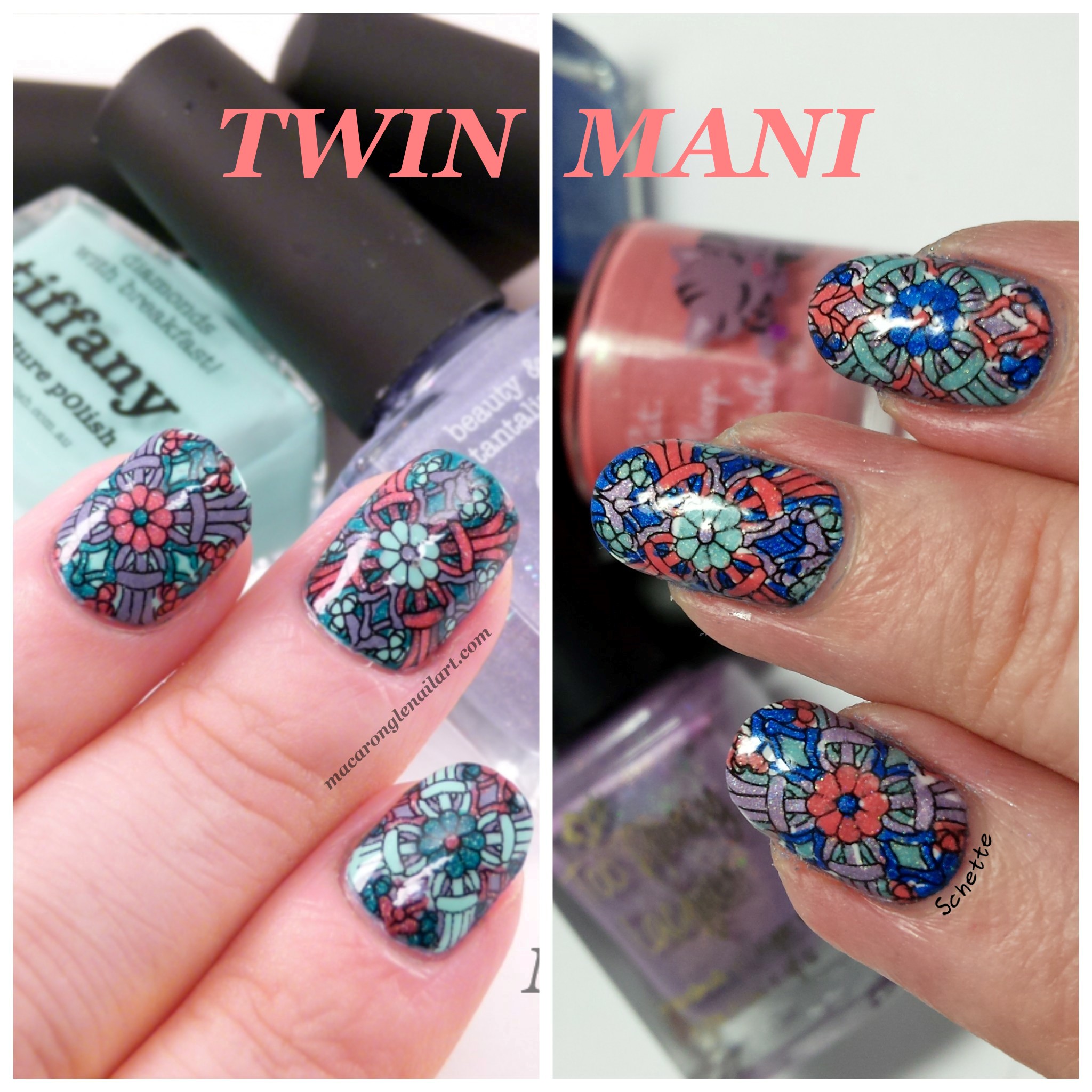 Twin Mani with Macar'Ongle