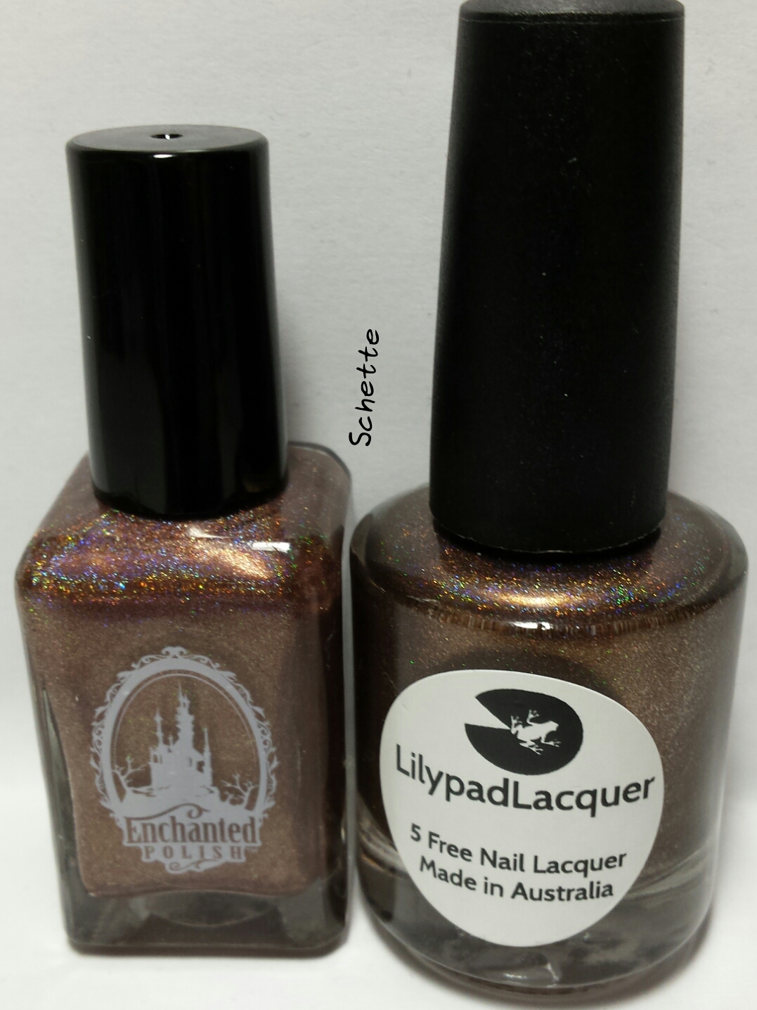 Comparison Enchanted Polish Hot Chocolate Vs Lilypad Lacquer Chocollo