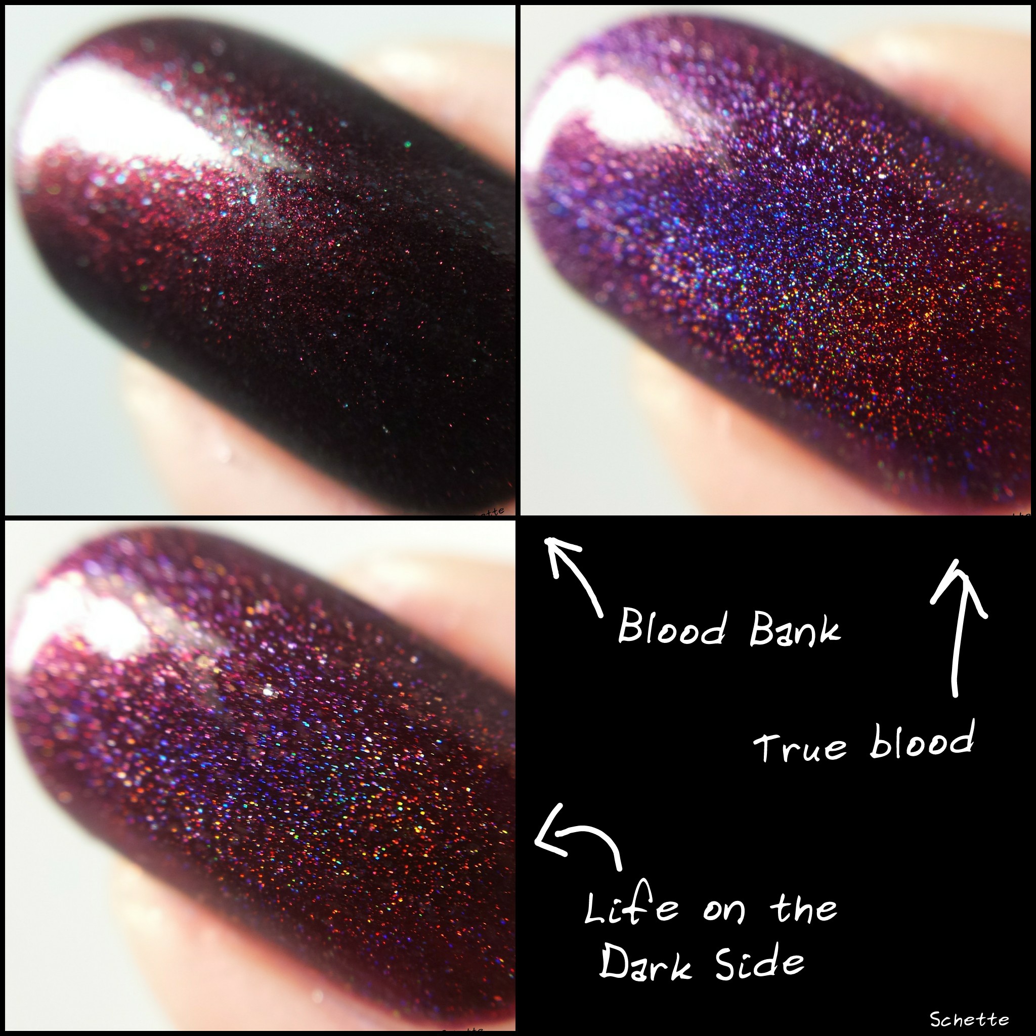 Lilypad Lacquer : Comparison Blood Bank, True Blood, Life on the dark side