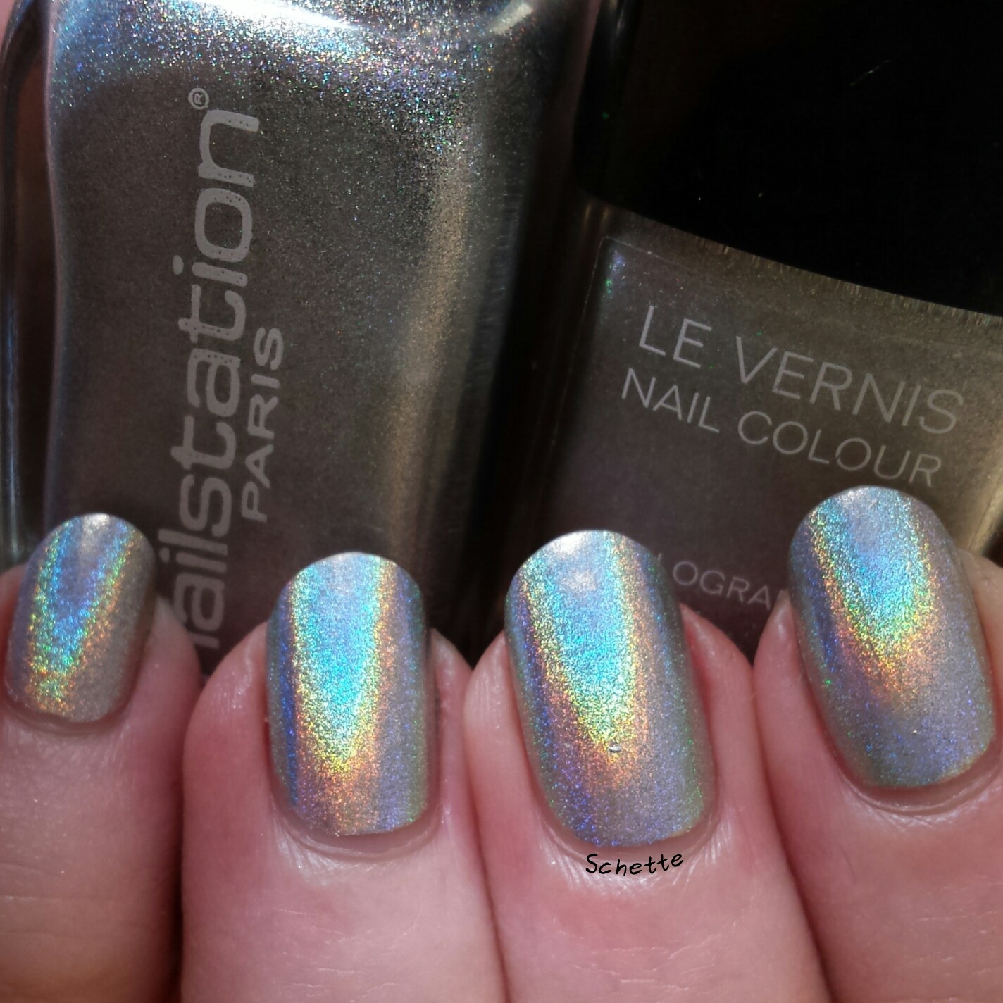 Nailstation : Illusion + Comparison to Chanel Holographic