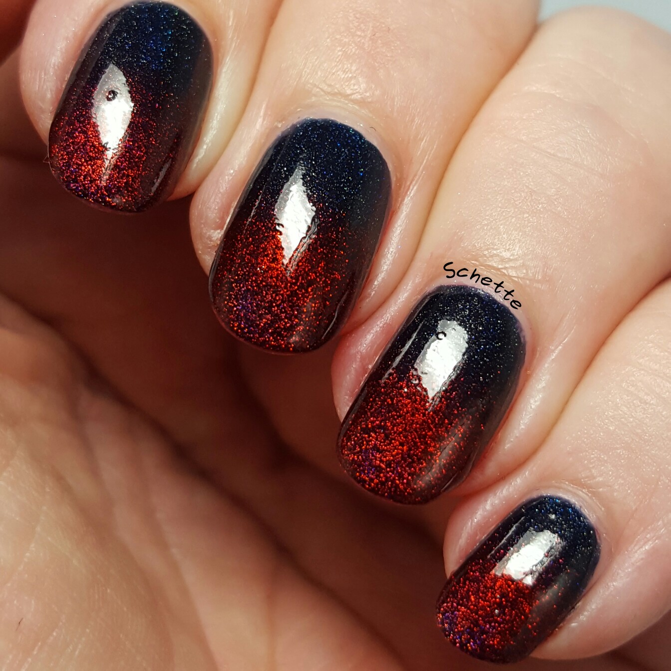 Lilypad Lacquer: Gradient Nero with When Love comes to town