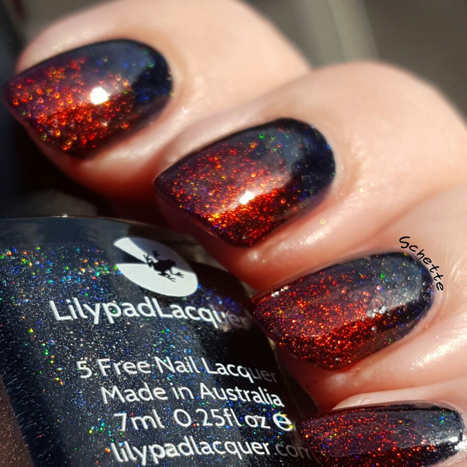 Lilypad Lacquer: Gradient Nero with When Love comes to town