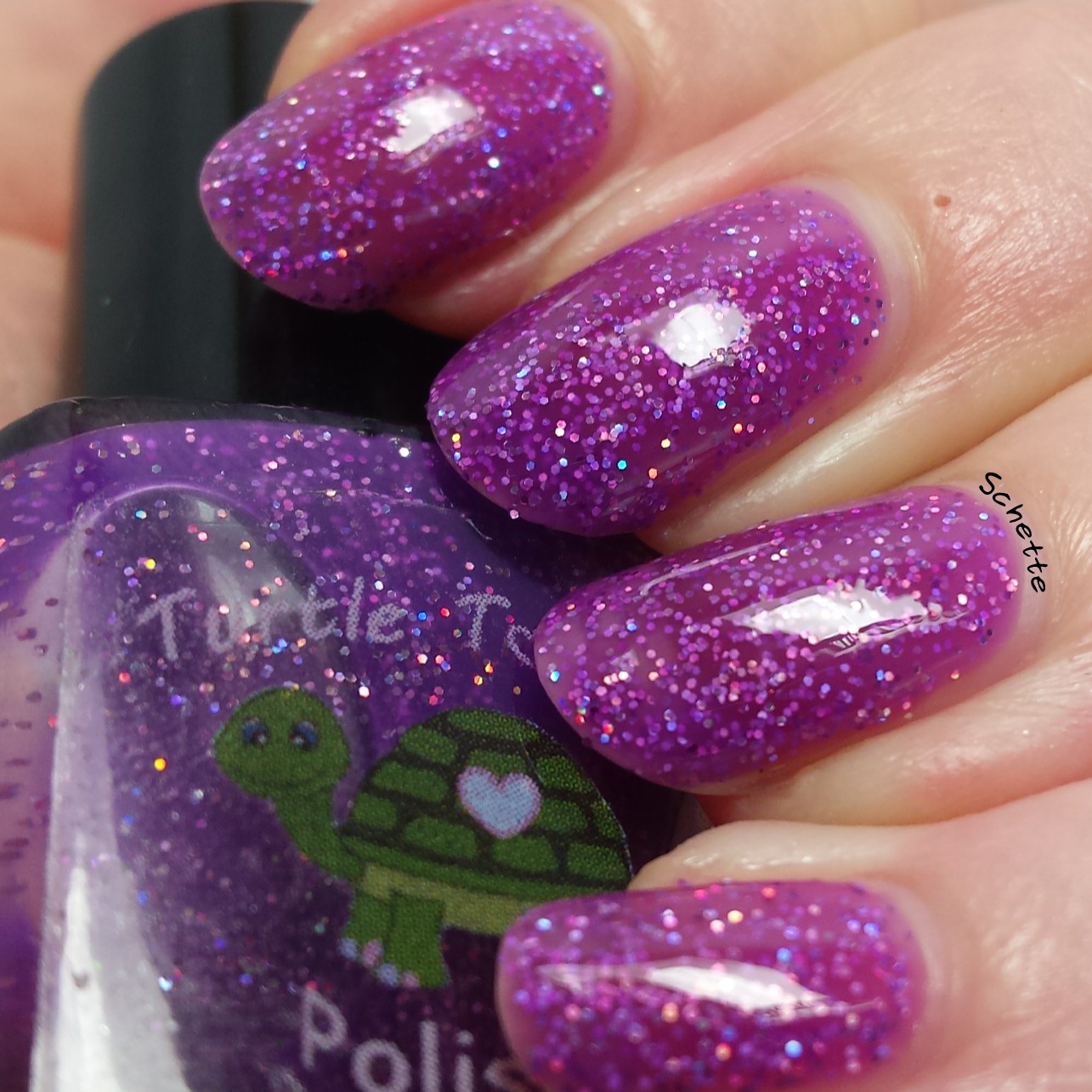 Turtle Tootsie Polish : Glittery Brew, 9 mm