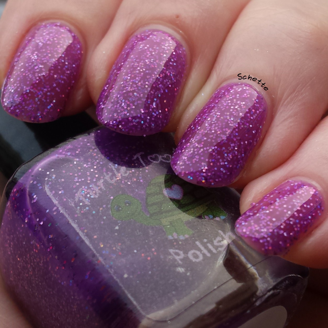 Turtle Tootsie Polish : Glittery Brew, 9 mm