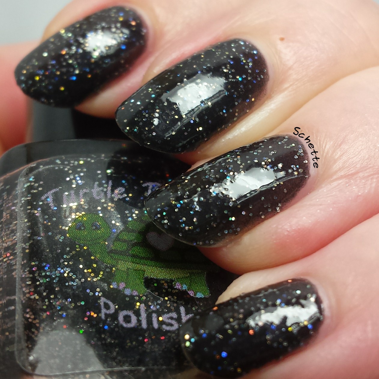 Turtle Tootsie Polish : Glittery Brew, 9 mm