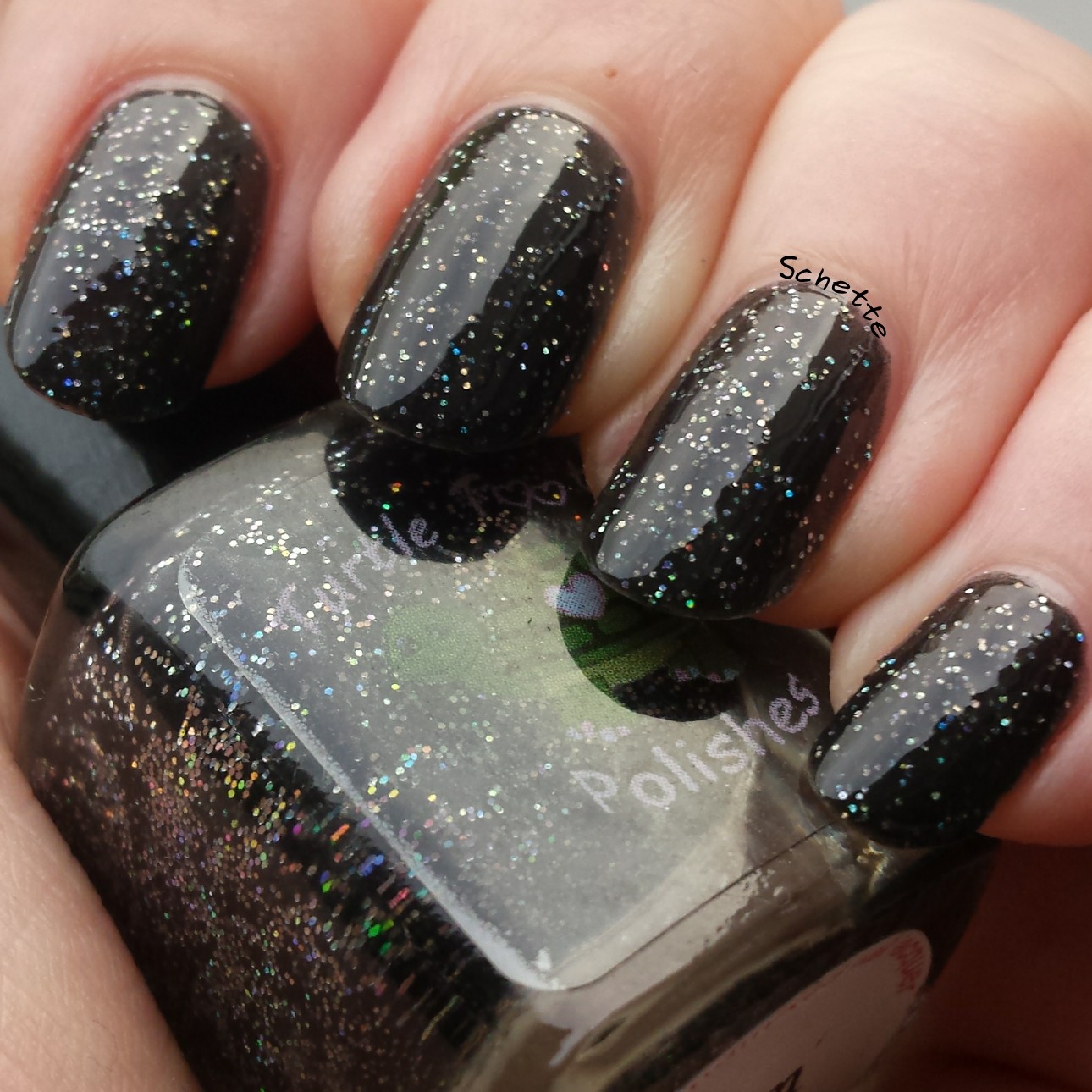 Turtle Tootsie Polish : Glittery Brew, 9 mm